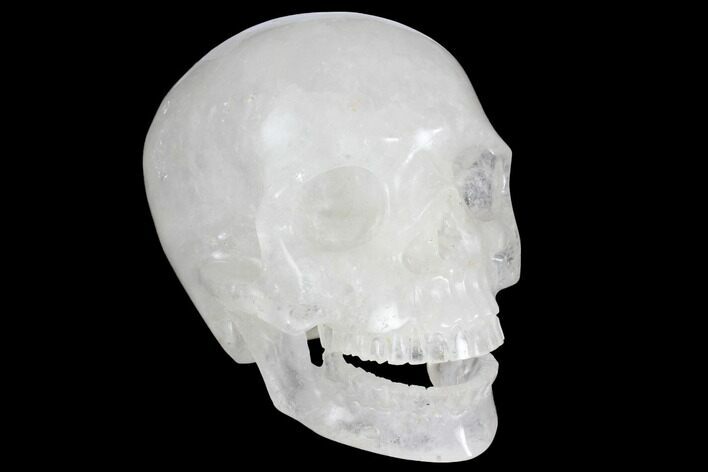 5" Realistic, Polished Quartz Crystal Skull - 